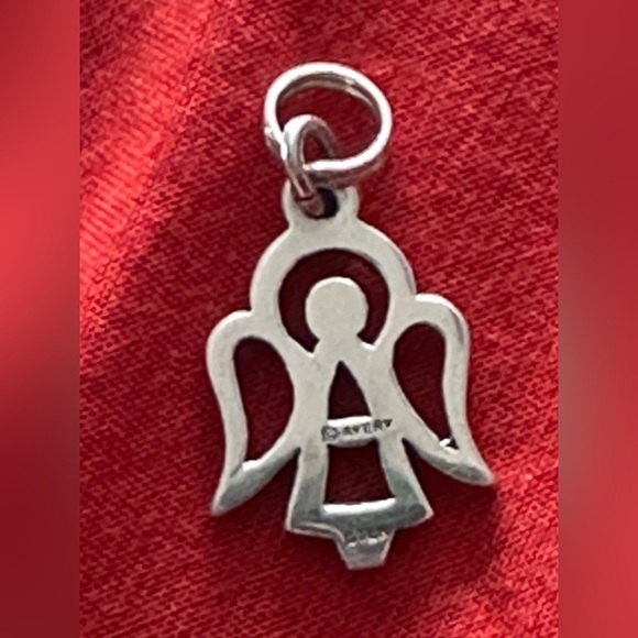 Retired James Avery Sterling Silver Open Angel Charm - Picture 5 of 9